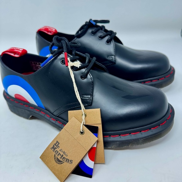 Dr. Martens Shoes - Dr. Martens 19 The Who 1461 Target Black Oxford NEW
